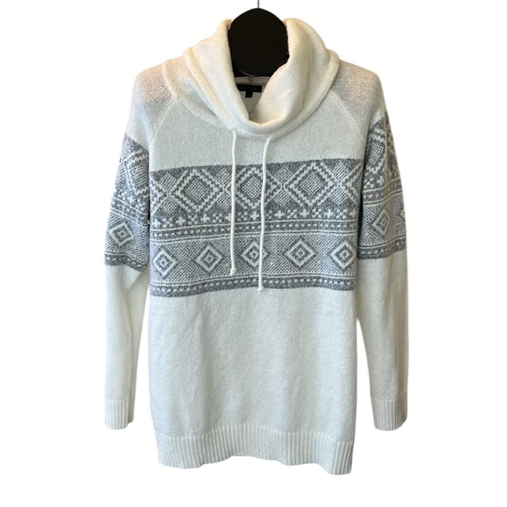 Lety & Me Drawstring Cowl Neck Sweater